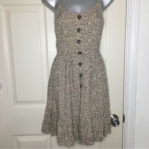 Japna Mini Sun Dress Leopard Print